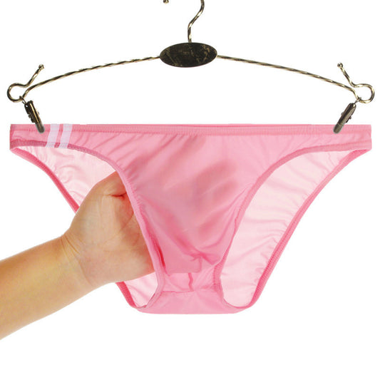Bóxer de Seda Helada Transparente Cintura Baja para Hombre - Image 2