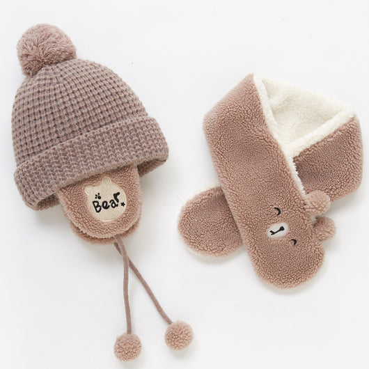 Conjunto de Gorro y Bufanda Polar para Niños - Image 3