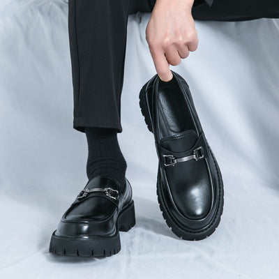 Zapatos Casuales de Cuero con Plataforma para Hombre - Image 3
