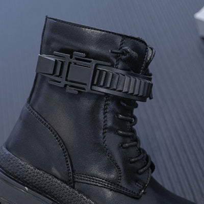 Botas Martin Infantiles de Cuero - Estilo Clásico Punta Redonda - Image 12