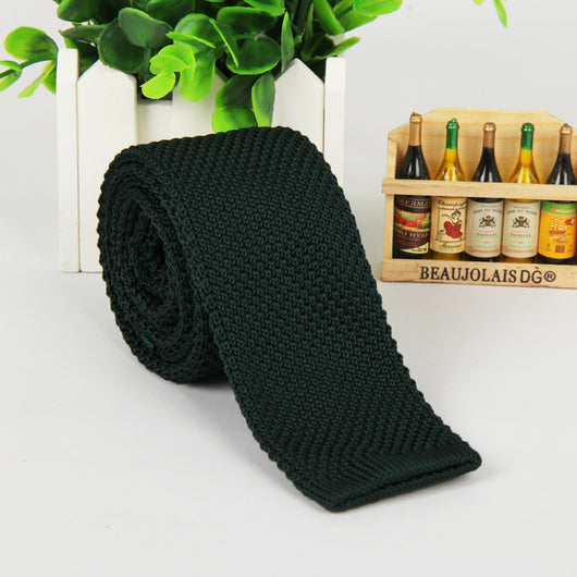 Corbata Tejida Unicolor para Hombre - Image 6