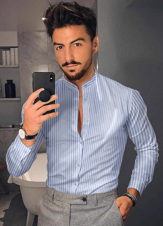 Camisa Casual de Manga Larga con Estampado Floral para Hombre - Image 3