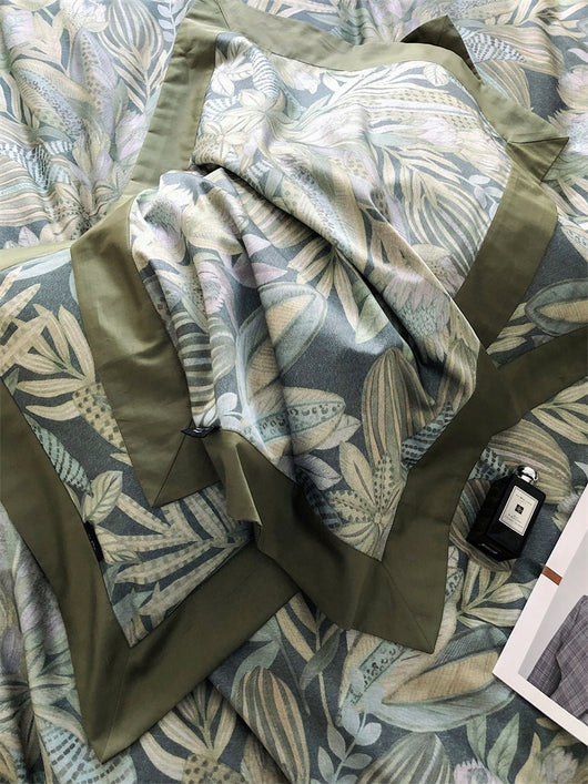 Juego de Cama de Algodón Premium Estilo Campestre con Flores Digitales - Image 31