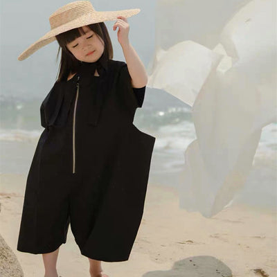 Sombrero de Paja Retro con Ala Ancha para Niños - Protección Solar