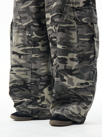 Overol Ancho Camuflaje Retro para Mujer - Pantalón Suelto y Casual - Image 26