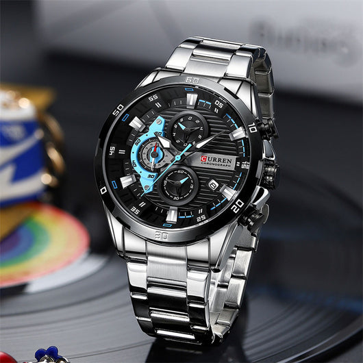 Reloj de Motociclista Acero Inoxidable Seis Manecillas - Image 12