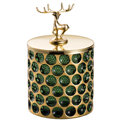 Frasco de Vidrio Vintage con Caja de Joyas y Vela Aromática - Image 7