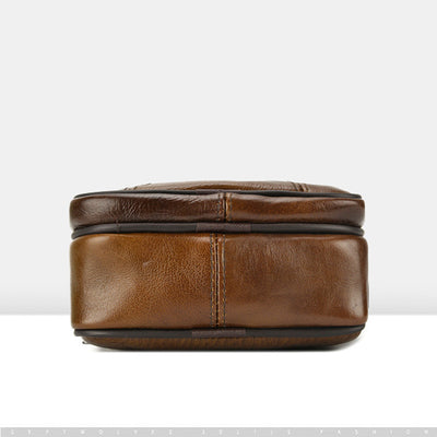 Bolso de Cuero Genuino para Negocios y Aventura al Aire Libre - Image 10