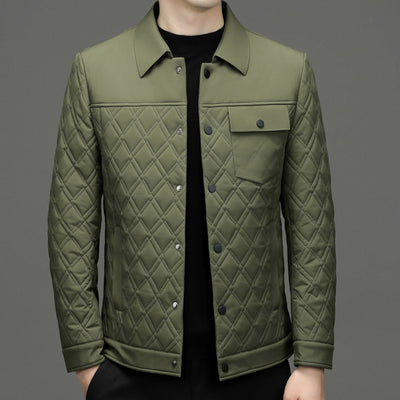 Chaqueta Acolchada Casual para Hombre con Seda de Morera - Image 3