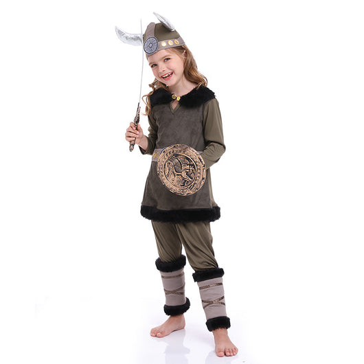 Disfraz de Guerrero Vikingo Pirata Devil Bull - Traje de Rendimiento - Image 4