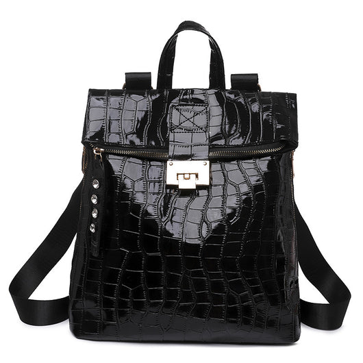 Mochila Escolar de Cuero Suave con Gran Capacidad para Mujer - Image 5