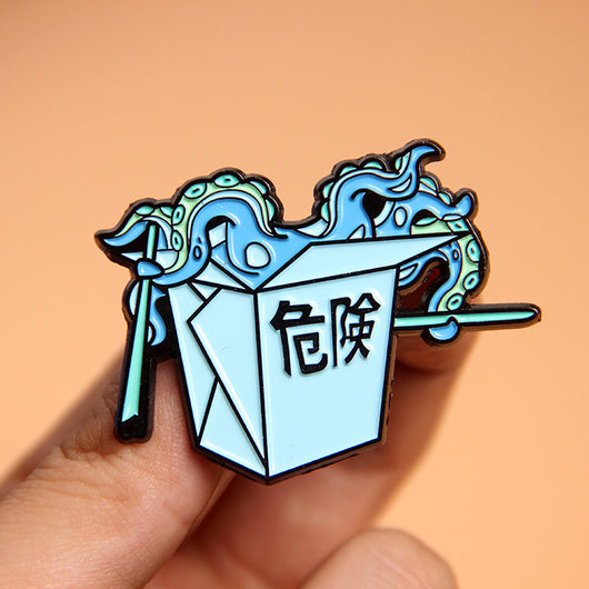 Broche Aleación Cartoon Peligro - Insignia de Moda - Image 10