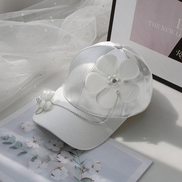Gorra de Pato Floral Elegante y Ligera