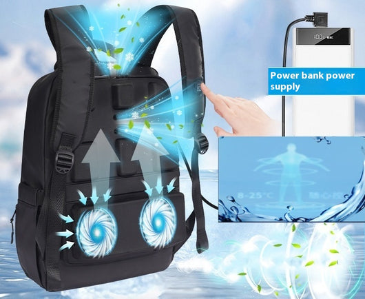 Mochila Ejecutiva con Ventilador de Refrigeración para Computadora - Image 12