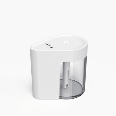 White USB portable humidifier and alcohol sprayer with a clear water tank on a white background. - Image 12