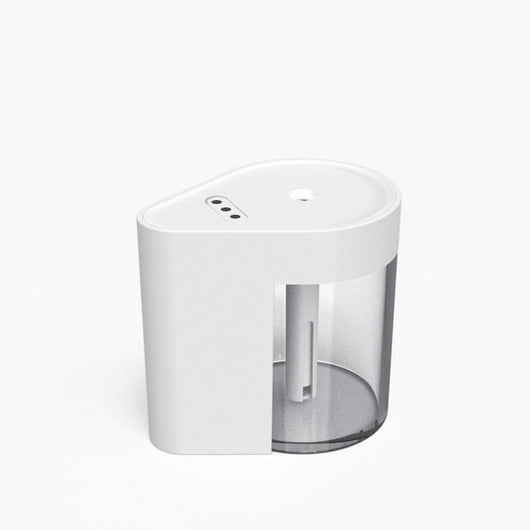 White USB portable humidifier and alcohol sprayer with a clear water tank on a white background. - Image 12