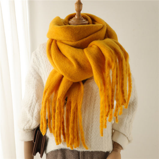 Bufanda Térmica Versátil con Borlas Extendidas para Invierno - Image 60