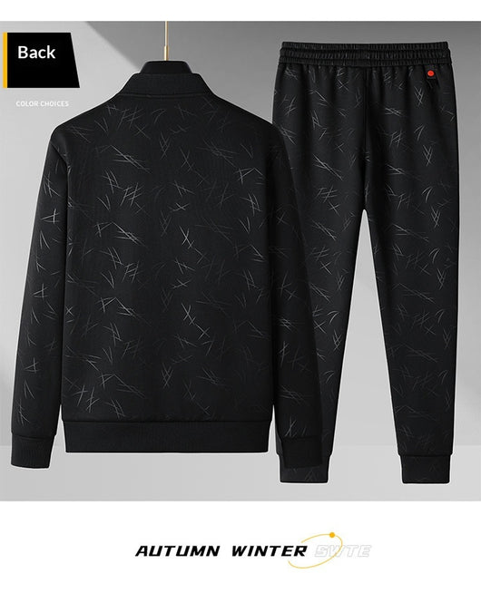 Conjunto Deportivo Casual de Dos Piezas con Cuello Alzado para Hombre - Image 19