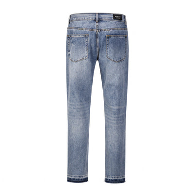 Pantalones Vaqueros Desgastados con Parches y Detalles Rotos - Image 5