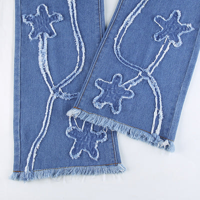 Pantalones Vaqueros Acampanados Cintura Alta Ajustados - Image 14