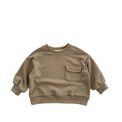Sudadera Suelta de Color Liso con Bolsillos - Image 5