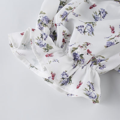 Vestido Halter Floral Francés con Espalda Abierta - Image 12
