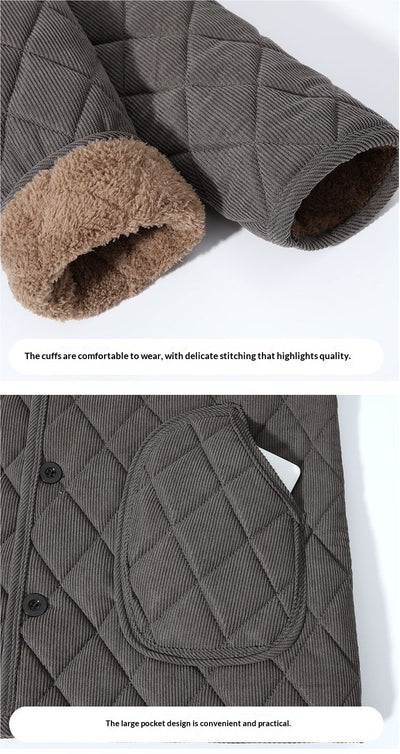 Chamarra de Algodón Grueso Forrada en Fleece para Hombre - Image 9