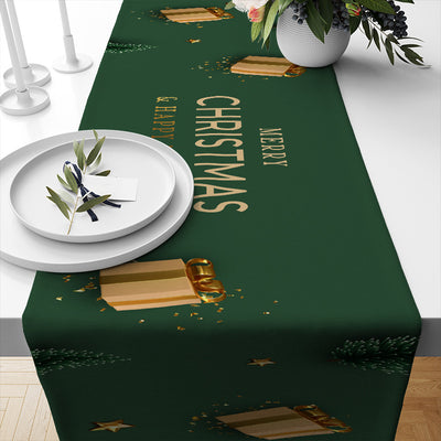 Camino de Mesa Navideño de Lino Aislante para Restaurante - Image 21