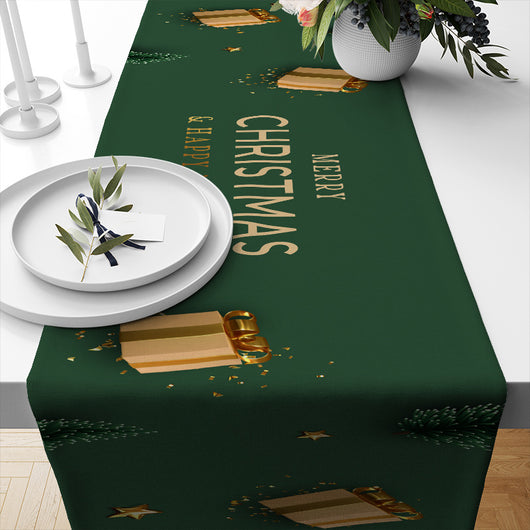 Camino de Mesa Navideño de Lino Aislante para Restaurante - Image 21