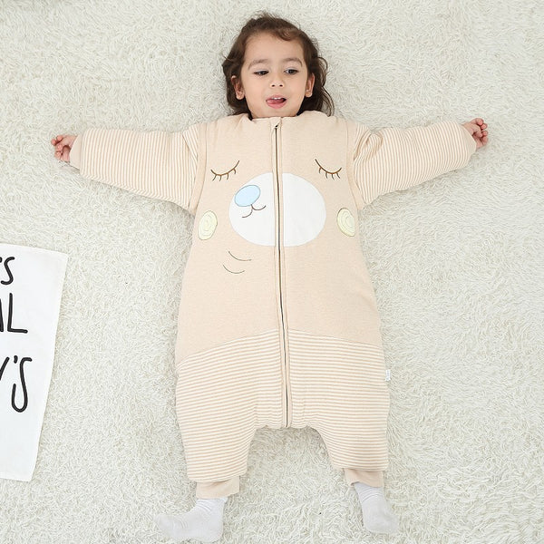 Saco de Dormir Antipeadas para Bebé en Algodón con Diseño Infantil