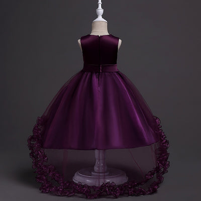 Vestido de Princesa Floral para Niña con Lentejuelas y Bordados - Image 10