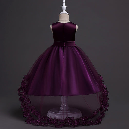 Vestido de Princesa Floral para Niña con Lentejuelas y Bordados - Image 10
