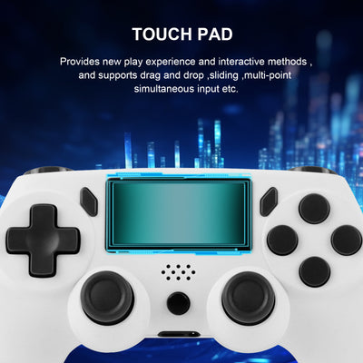 Red game controller with black buttons, D-pad, and dual analog sticks for P4 host gaming. - Image 19