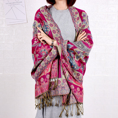 Pañuelo Zijinhua de Cachemira para Mujer - Image 7