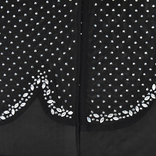 Jumpsuit Elegante de Malla con Strass y Mangas Largas - Image 20