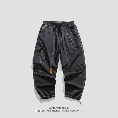 Pantalones Cargo Holgados para Hombre con Bolsillos Grandes y Costuras Reforzadas - Image 3