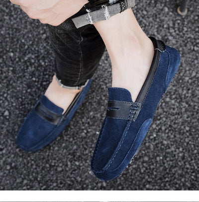 Mocasín de Cuero con Detalles en Contraste - Zapatos Versátiles para Hombre - Image 29