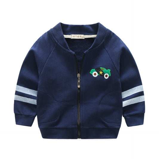 Abrigo Infantil Estampado Europeo Americano con Diseños Divertidos - Image 2