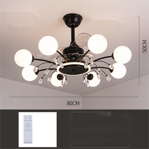 Lámpara Chandelier Ventilador de Techo Moderno para Sala - Image 5