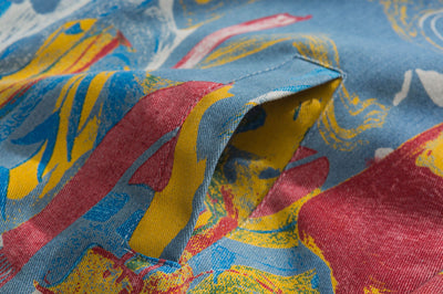 Chaqueta Denim Vintage con Graffiti de Tinta Artística - Image 7