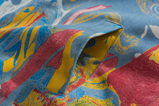 Chaqueta Denim Vintage con Graffiti de Tinta Artística - Image 7