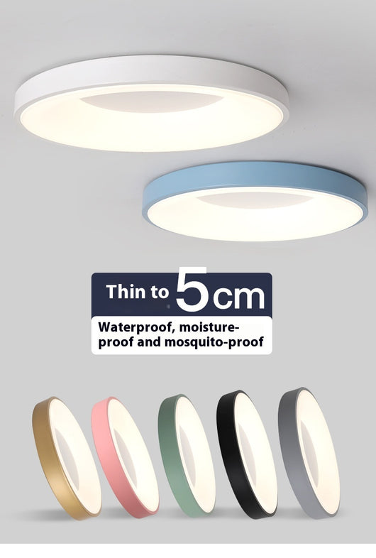 Lámpara de Techo LED Minimalista Redonda Macaron con Protección Ocular - Image 47