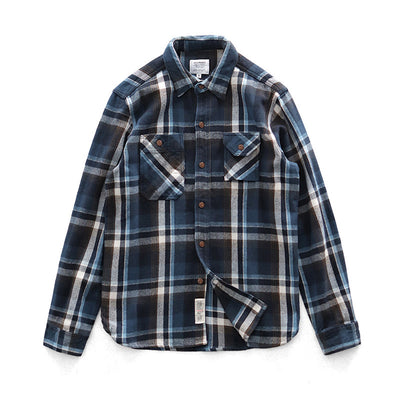 Abrigo Camisero Doble Tela Gruesa Estilo Americano para Primavera y Otoño - Image 3