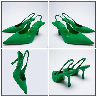 Sandalias Romanas Stiletto con Tira de Tobillo para Mujer - Image 13