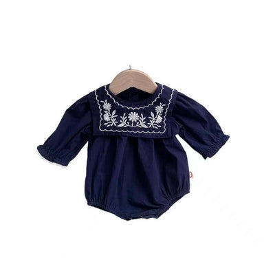 Enterizo Bebé Estilo Marinero con Cuello Bordado - Image 5