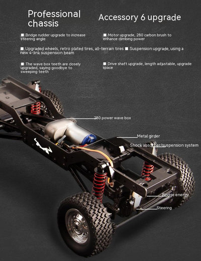 Rastreador RC 4x4 Escala 1:12 con Control Remoto - Simulación Profesional - Image 24