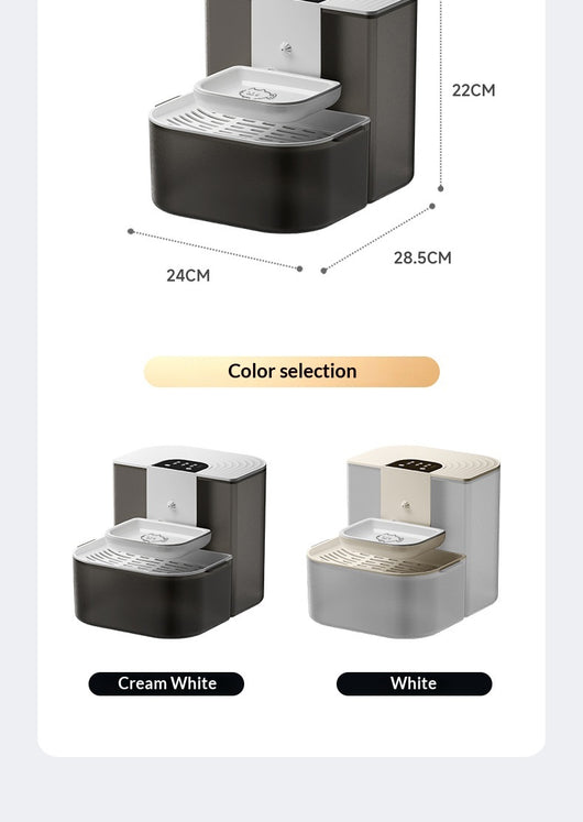 Fuente de Agua para Mascotas con Control Termostático y Flujo Automático Inclinado - Image 30