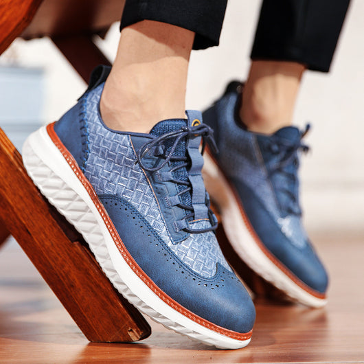 Tenis Deportivos Transpirables con Textura Tejida para Hombre - Image 5