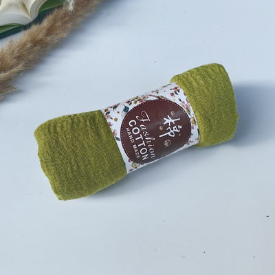 Pañuelo de Algodón y Lino Arrugado Monocromático - Image 64