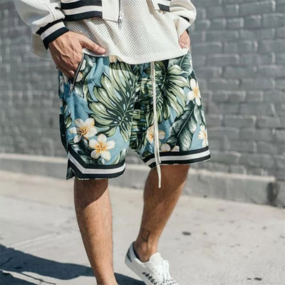 Shorts Estilo Hip Hop con Estampado Floral - Image 2